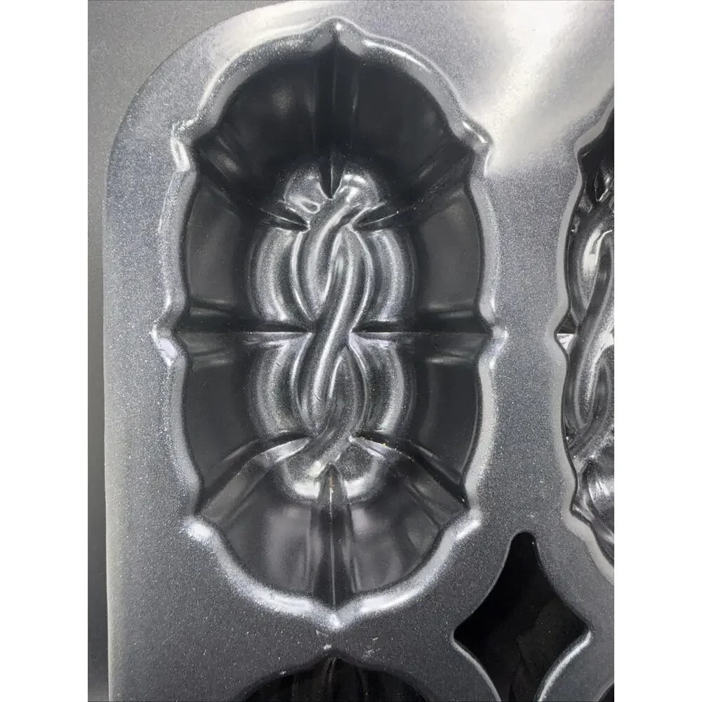 Nordic Ware Celtic Knot Mini Loaf Pan Cast Aluminum Nonstick Made in USA